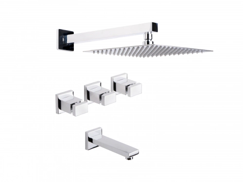 Griferia de ducha con transferencia Haaz Buenos Aires cromo