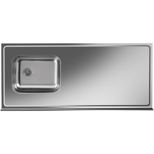 Mesada Mi Pileta 160cm simple acero 430