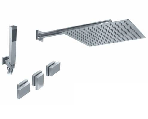 Griferia ducha 2 vias c/transf y duch Hidromet Block Plane