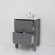 Vanitory Campi mueble sin mesada deck gris 62x48x84 DE60G