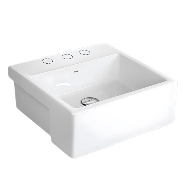 Bacha Deca semiencastre 3 agujeros blanca L.830.17 (3AG)