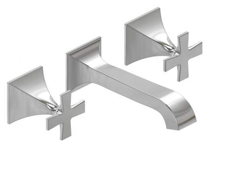 Griferia de lavatorio pared Hidromet New Castle cr