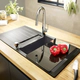 Griferia cocina syra pico "U" cromo Roca