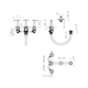Griferia de Bidet Andez Arame Cromo (700.33)