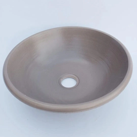 Bacha Eliptica Fango Cemento mate35x11CM EB35CH