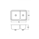 Bacha de cocina Mi Pileta Encastrable Doble Ac 405E