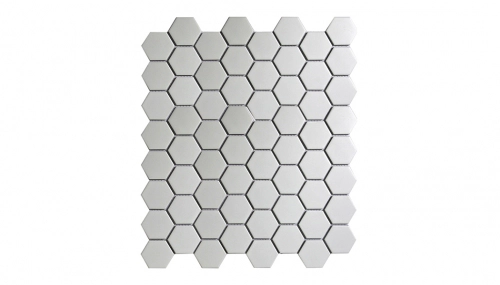 Mosaico cerámica esmaltada Piu 26x30 Hexa Blanco
