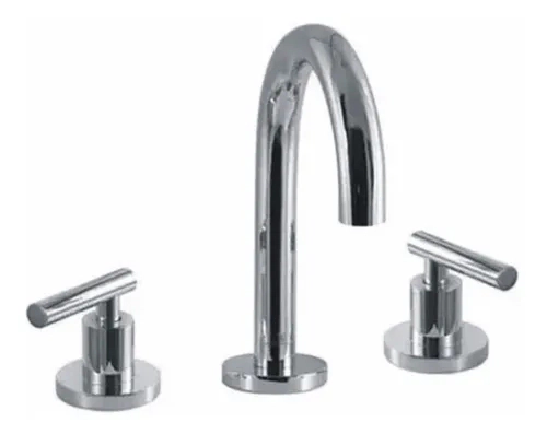 Griferia Baño Hidromet Lavatorio Sun Lever Cromo