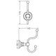 Percha FV vermont cromo 0166/83-CR