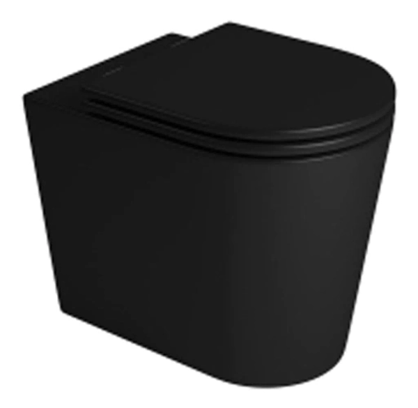 Inodoro corto Deca Link Negro mate LZA-02394-BID