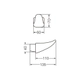 Accesorios Baño Ferrum Percha Simple Bca Clasica ACL-PE-030-BL