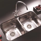 Bacha de cocina Johnson 70x37x18 doble P30C37/18S