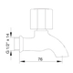 Grifería FV 13 mm allegro de pared 0434/15-CR
