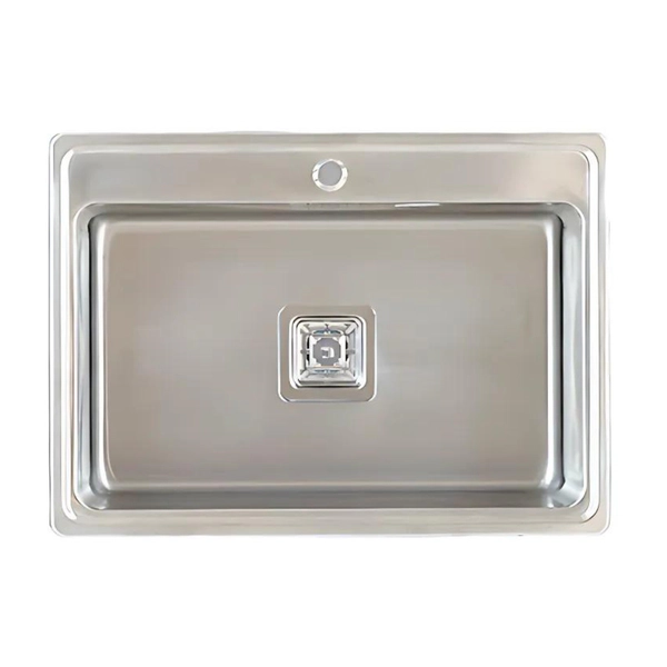 Bacha cocina simple 60X42X18 c/sifon783E Mi pileta