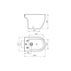 Bidet 3AG Ferrum Fontana negro satinado FON-BI-301-NS