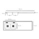 Mesada Johnson 160x61 con bacha doble CC37 lado izquierdo 1 AG