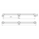 Barral Ferrum traful recto blanco ESP-BR-011-BL