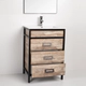 Mueble Campi Iron 60 vintage con mesada 1 ag IR60