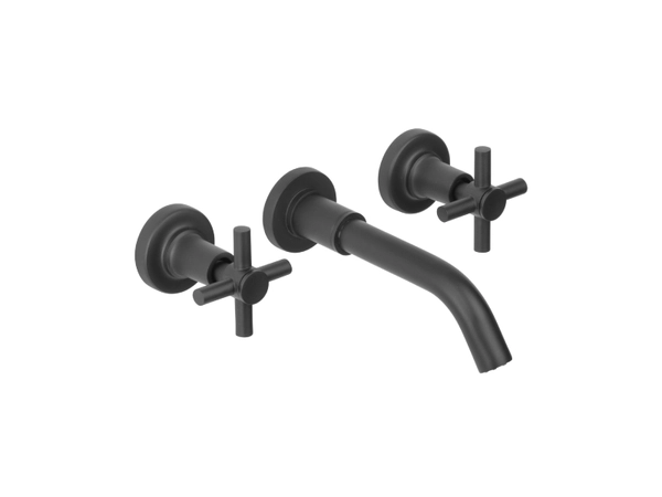 Griferia de Lavatorio pared Estalgrif Tauro black