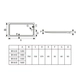 Receptaculo Ferrum 160x75 niza acrílico rectangular KHI-RC-034-BL