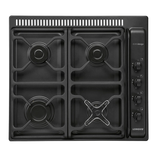 Anafe multigas Longvie 60cm A6600RG