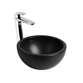 Bacha para baño Ferrum Persis negro satinado PRS-BH-022-VP