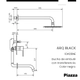 Grifería Ducha Monocomando Embutir Arq Negro