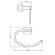 Accesorio baño Fv Toallero Aro Melody 162/28