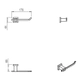 Accesorio de baño Hidromet Geometry Portarrollo skin 2861SKIN