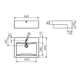 Bacha de Baño Ferrum Dongio bca DON-BH-082-BL