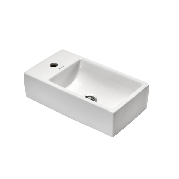 Bacha de apoyo rectangular Peirano 165x260x125 blanca BCH13