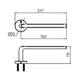 Toallero FV cipres corto cromo 0163/N2-CR