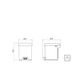 Cesto Linea New 5lts Tramontina 94538/705