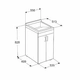 Mueble para Pileta de lavar Ferrum traful XLPA TRA-MB-001-BM