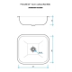 Bacha de Cocina Johnson EE37 430 37x37x15