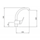 Griferia Cocina Peirano Monocomando Verin Cromo 970