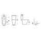 Deposito the gap rimless dual touchless blanco Roca