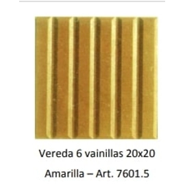 Piso de cemento Lanik  20x20 c/6 vainillas amarilla 7601.5
