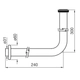 Desagüe FV 32 mm complementos para lavatorio 0239-CR
