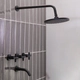Griferia de ducha Peirano Black Velvet c/transf ng mte 80-19