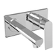 Griferia De Lavatorio Hidromet Raptor Monocomando De Pared Cromo 9480