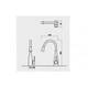 Griferia Cocina Andez Monocomando Wine Cromo