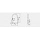 Griferia de cocina Hidromet Discovery pico curvo White 905