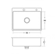 Bacha de cocina Mi Pileta encastrable Simple Etna AC715E