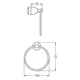 Toallero FV margot aro cromo 0162/62-CR