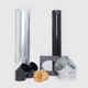 Accesorio Tromen kit pared negro enlozado 8" 05-000-228