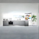 Heladera Samsung 328L silver freezer inferior