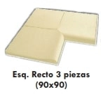 Piso Atermico Lanik 90x90 Esq.recto 3 pz crema 6931