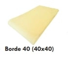 Piso Atermico Lanik 40x40 Borde ballena blanco 6309