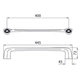 Toallero FV 40 cm epuyen barral recto 0164/L2-CR